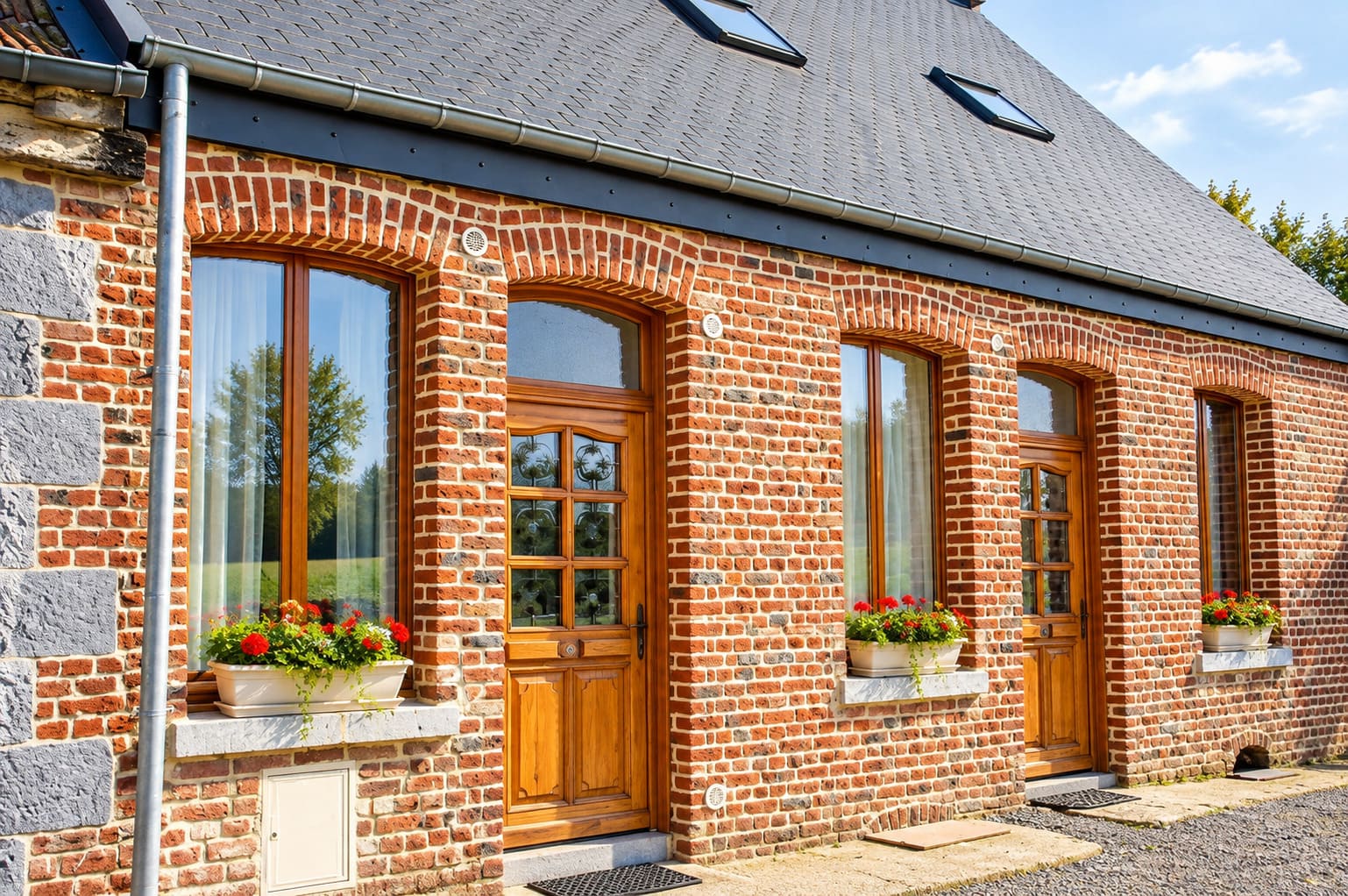 Façade du gîte de Garenne